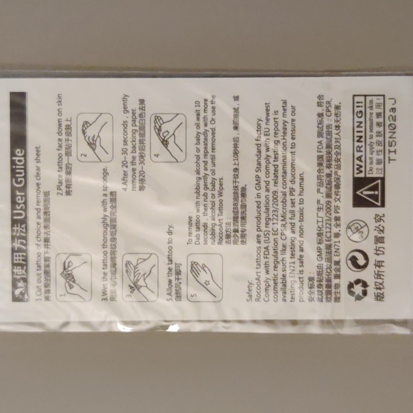 Temporary Color Tattoo and Hair Chalk bundle - Picture 10 of 10